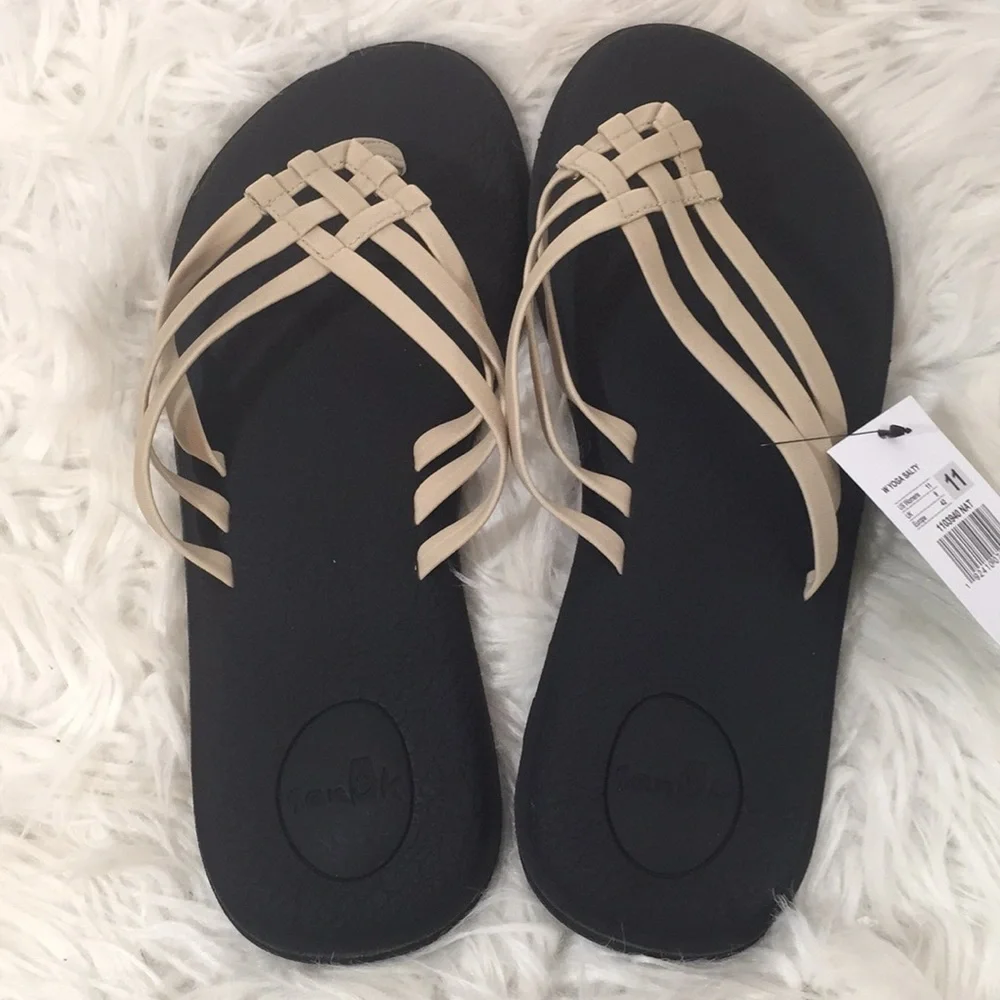 Sanuk Yoga Salty Stretch Yoga Mat Sandals New - Picture 3 of 7